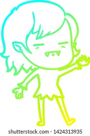 dibujo de una caricatura de una chica vampiro no muerta