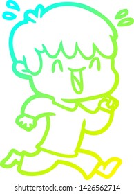 cold gradient line drawing