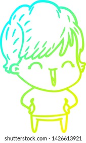 dibujo de una caricatura de una mujer riéndose