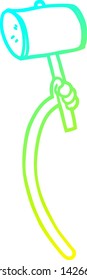cold gradient line drawing of a cartoon retro hand gestures