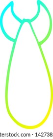 dibujo de línea de gradiente frío de una bomba atómica de dibujos animados