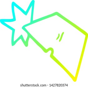 cold gradient line drawing of a cartoon shiny razorblades
