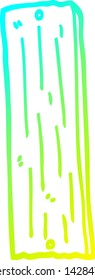 kalte Farbverlauf-Linienzeichnung eines Cartoons