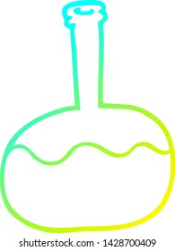cold gradient line drawing of a cartoon experiment potions
