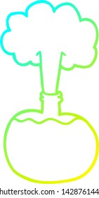 cold gradient line drawing of a cartoon experiment potions