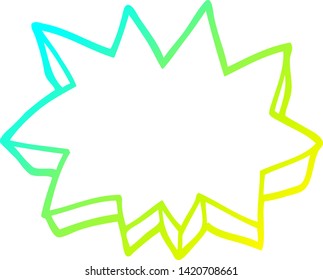cold gradient line drawing of a decorative star element