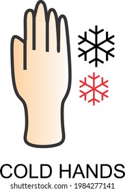 COLD HANDS ICON CREATIVE DESIGN