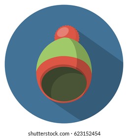 Cold hat winter icon