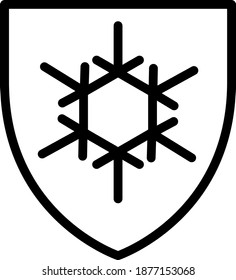 cold hazard icon ,vector illustration
