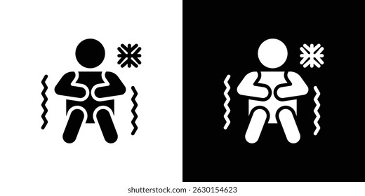 Cold human icon concept, vector illustration