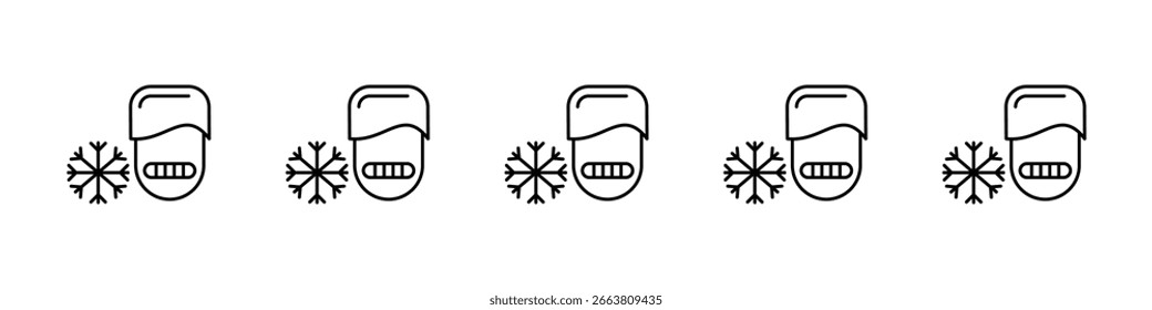 Cold human icon design, logo, app, UI. Vector illustration, EPS