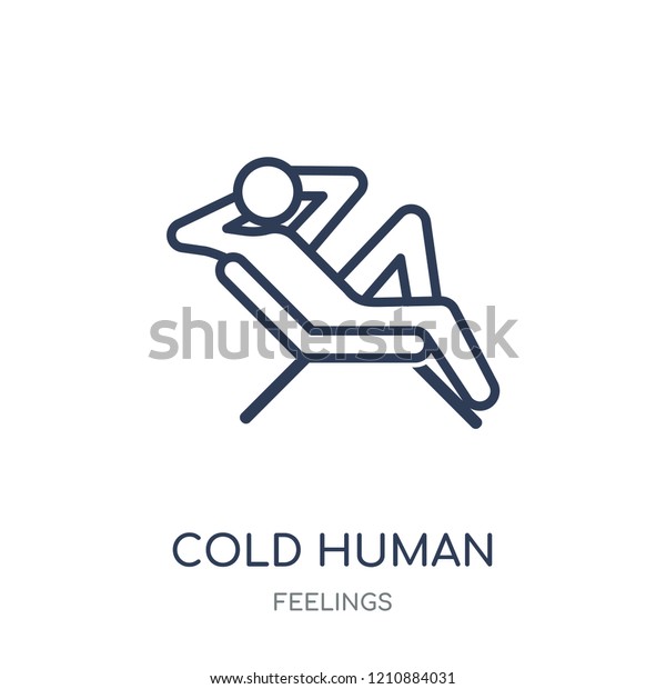 Cold Human Icon Cold Human Linear Stock Vector (Royalty Free ...