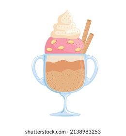 cold ice cream in cup