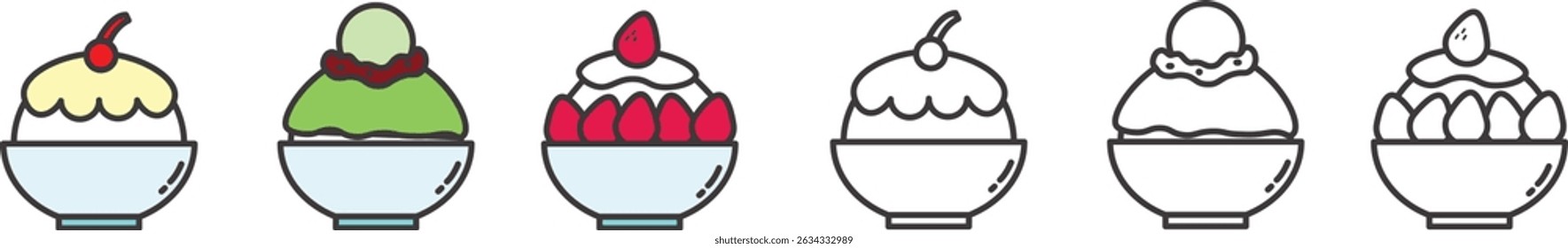cold ice cream in summer 