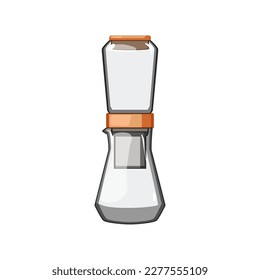 cold ice drip coffee cartoon. cold ice drip coffee sign. isolated symbol vector illustration
