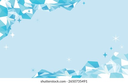 Cold ice vector illustration background material