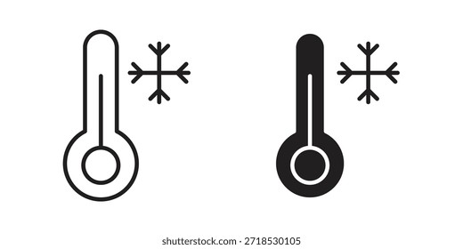 Concepto de icono frío para infografía, Sitio web o App.
