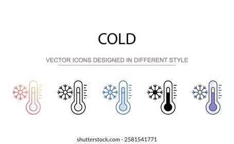 Cold icon design with white background stock illustration