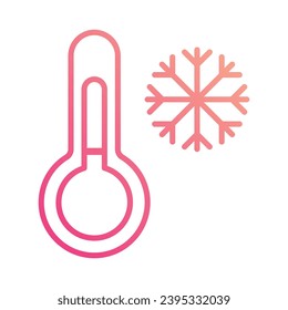 Cold icon isolate white background vector stock illustration