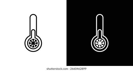 Esquema frío del icono. Vector editable EPS 10