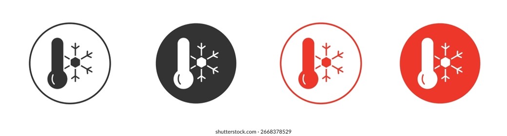 Pacote de ícone frio. Design de vetor clipart