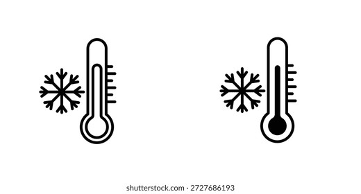 Cold icon symbol logo graphic design element. EPS10