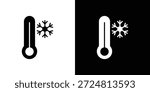 Cold icon symbol. Simple, flat design for and apps