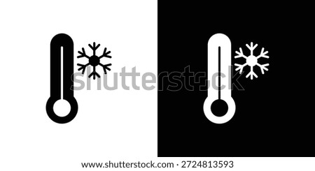 Cold icon symbol. Simple, flat design for and apps