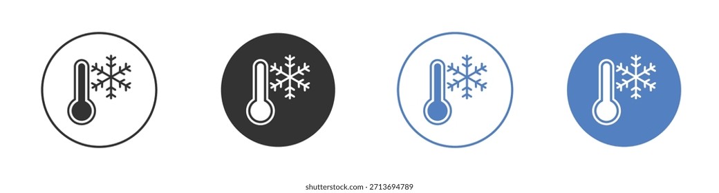 Cold icon Thin line design. Vector Graphic. EPS 10