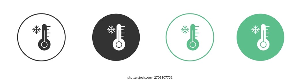 Pictograma frío del Vector del icono para los Elementos de la interfaz de Ui UX