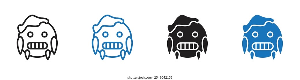 Cold icon Vector set outline