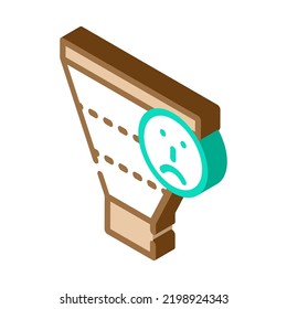 el frío conduce al vector de iconos isométricos. señal de pistas frías. ilustración de símbolo aislado