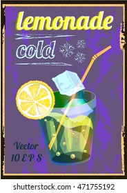 cold lemonade glassful 1