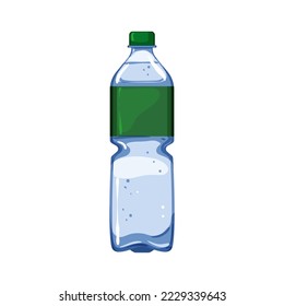 cold mineral water bottle cartoon. cold mineral water bottle sign. isolated symbol vector illustration