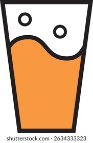 cold orange juice in summer