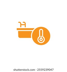 Cold plunge icon Outline vector for web ui