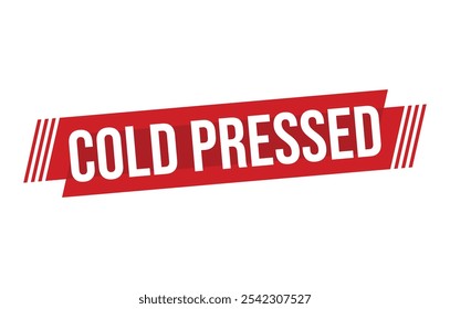 Diseño de Anuncio prensado en frío. Icono de Cold Pressed. Ilustración vectorial de estilo plano.