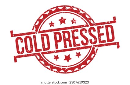 Cold Pressed grunge rubber stamp vector illustration on white background. Cold Pressed grunge rubber stamp.