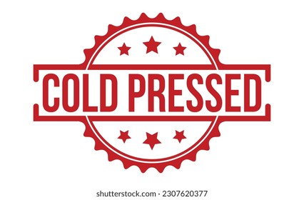 Cold Pressed grunge rubber stamp on white background. Cold Pressed Rubber Stamp.
