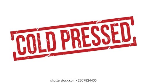 Cold Pressed grunge rubber stamp vector illustration on white background. Cold Pressed grunge rubber stamp.