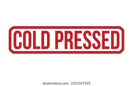 Cold Pressed grunge rubber stamp on white background. Cold Pressed Rubber Stamp.