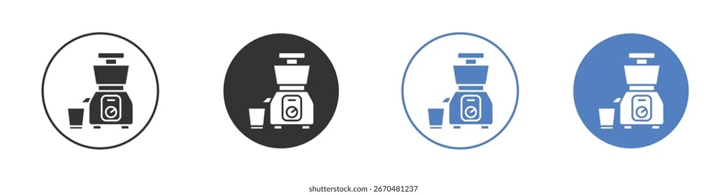 Cold pressed juicer icon concept. solid style icon designs for website, app, UI.