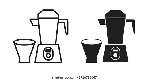 Conjunto de iconos de exprimidor prensado en frío. paquete de elementos de Web de logotipo mínimo.