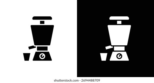 Icono de exprimidor prensado en frío - Vector. Estilo de diseño plano eps 10