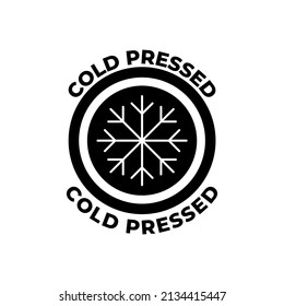 Cold Pressed Label Icon Black Flat Stock Vector (Royalty Free ...