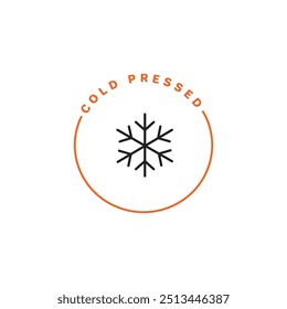 Cold pressed vector line icon