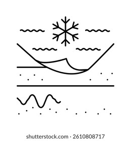 cold problem skin line icon vector. cold problem skin sign. isolated contour symbol black illustration