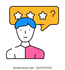 cold review from client kyc line icon vector. cold review from client kyc sign. isolated symbol illustration
