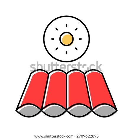 cold seam sleeping bag color icon vector. cold seam sleeping bag sign. isolated symbol illustration
