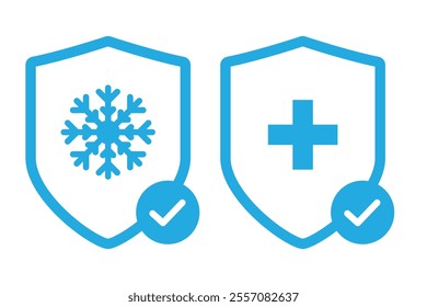 cold skin protection shield cross ice snowflake freezing 